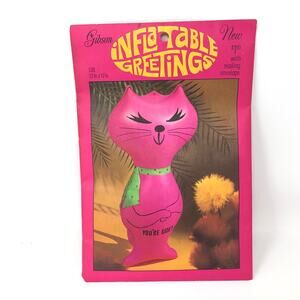 Gibson Inflatable Greetings - Cat‎ Balloon Get Well 22" x 12"